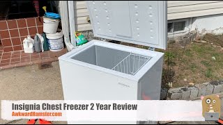 Insignia Chest Freezer 2 Year Review [upl. by Tolecnal]