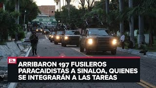 Llegan 197 militares más a Culiacán [upl. by Edmund]