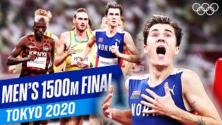 Ingebrigtsen breaks OLYMPIC RECORD  Mens 1500m final at Tokyo 2020 [upl. by Shutz251]