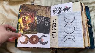 Apocrypha Update  Book of Shadows Tour  Grimoire Tour  Spiritual Journaling [upl. by Schaaff]