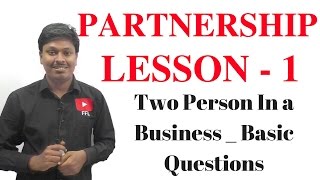 PARTNERSHIP  LESSON1 Two person in a business [upl. by Asabi]