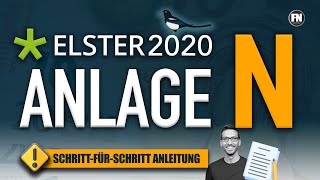 Steuererklärung 2020 Anlage N Elster ausfüllen  Anlage N 2020 Elster Tutorial [upl. by Celin]