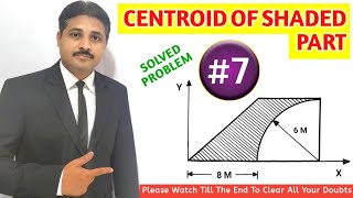 CENTROID SOLVED PROBLEM 7 IN ENGINEERING MECHANICS TIKLESACADEMYOFMATHS [upl. by Emarej]