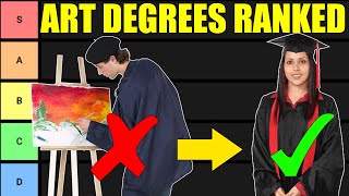 Art Degree Tier List Art Majors RANKED [upl. by Enitsua835]