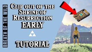 BOTW How to Clip Out of the Shrine of Resurrection EARLY Speedrun Glitch Tutorial 2021 [upl. by Elazaro227]