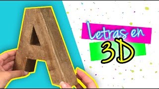 COMO HACER LETRAS EN 3D [upl. by Nanis126]