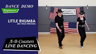 LITTLE RHUMBA  Line Dance Demo amp Walk Through [upl. by Nivej]