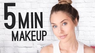 QUICK amp EASY 5 MINUTE MAKEUP TUTORIAL [upl. by Latonia368]