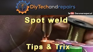 Spot welding batteries tips amp trix [upl. by Annaeed]