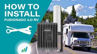 How To Install Fusion2Go 30 RV Cell Phone Signal Booster [upl. by Wu158]