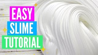 Easy How To Make Slime Tutorial For Beginners [upl. by Kistner]