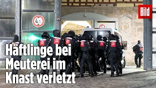 Gefängnismeuterei Polizei stürmt Knast in Thüringen  JVA Untermaßfeld [upl. by Pas]