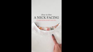 ✨How to Sew a Neck Facing✨ This is the easiest thus my forever favourite method [upl. by Onoitna920]