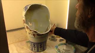 Chinese Porcelain Dragon Vase Repair [upl. by Bandeen]