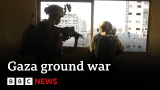 Special report Inside Gaza with Israeli forces  BBC News [upl. by Oicnerual]