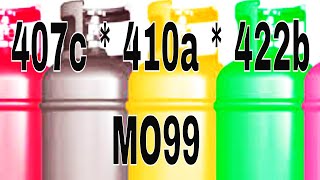 Refrigerant Properties and Charging  R410a R407c 422b 438a MO99 [upl. by Fabrin]